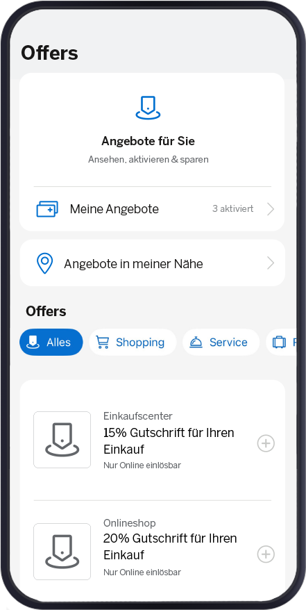 App-Ansicht Amex Offers