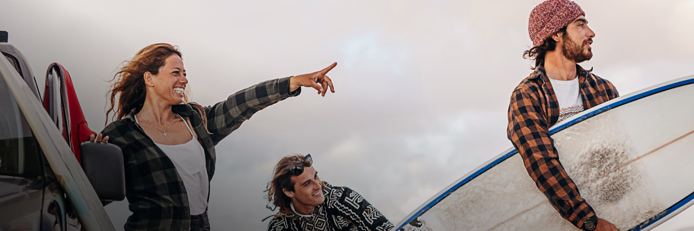 Surfer mit Surfbrett